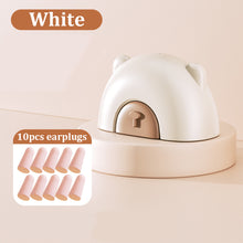 Load image into Gallery viewer, Earplugs Press Storage Box Soft Comfortable Noise Reduction Soundproof Earplugs Lightweight Portable Earplugs Press Box
