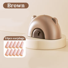 Load image into Gallery viewer, Earplugs Press Storage Box Soft Comfortable Noise Reduction Soundproof Earplugs Lightweight Portable Earplugs Press Box
