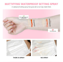 Load image into Gallery viewer, Matte Waterproof Setting Spray Long-lasting Moisturizing Rapid Film Forming Makeup Spray Flexible Breathable Facial Cosmetics
