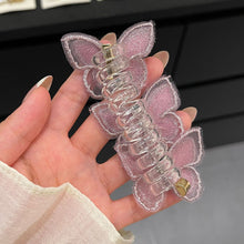Load image into Gallery viewer, Pearl Butterfly Telephone Wire Hair Band Temperamental Bubble Braid Hair Tie Highly Elastic Ponytail Headwear Hair Accessories
