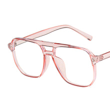 Load image into Gallery viewer, Fashionable Double-beam Blue-light-blocking Glasses Retro Large Frame Glasses Comfortable Versatile Glasses for Women
