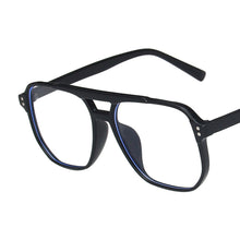 Load image into Gallery viewer, Fashionable Double-beam Blue-light-blocking Glasses Retro Large Frame Glasses Comfortable Versatile Glasses for Women
