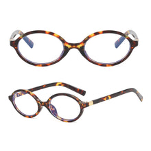 Load image into Gallery viewer, Retro Small Frame Oval Blue-light-blocking Glasses Fashionable Versatile Durable Metal Hinge Glasses for Women
