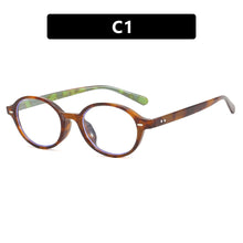 Load image into Gallery viewer, Simple Retro Oval Small Frame Blue-light-blocking Glasses Fashionable Versatile Durable Metal Hinge Glasses for Women
