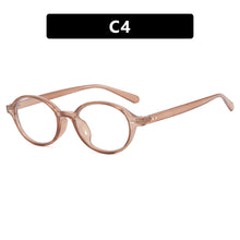Load image into Gallery viewer, Simple Retro Oval Small Frame Blue-light-blocking Glasses Fashionable Versatile Durable Metal Hinge Glasses for Women
