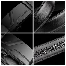 Load image into Gallery viewer, Versatile Automatic Buckle Men's Waist Belt PU Leather Metal Buckle Waistband Fashionable Business Casual Belt Waist Decoration
