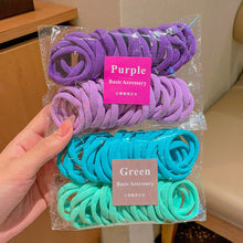 Load image into Gallery viewer, 50pcs/set Colorful Seamless Hair Band Highly Elastic Durable Rubber Band Hair Tie Headwear Hair Accessories for Children

