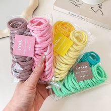 Load image into Gallery viewer, 50pcs/set Colorful Seamless Hair Band Highly Elastic Durable Rubber Band Hair Tie Headwear Hair Accessories for Children
