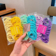 Load image into Gallery viewer, 50pcs/set Colorful Seamless Hair Band Highly Elastic Durable Rubber Band Hair Tie Headwear Hair Accessories for Children
