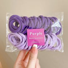 Load image into Gallery viewer, 50pcs/set Colorful Seamless Hair Band Highly Elastic Durable Rubber Band Hair Tie Headwear Hair Accessories for Children
