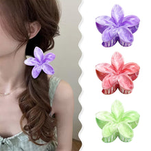 Load image into Gallery viewer, Colorful Flower Marbling Hairpin Hair Claw Clip Creative Plastic Hair Clip Simple Fashionable Headwear Hair Accessories for Women

