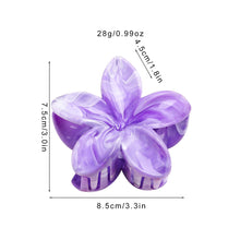 Load image into Gallery viewer, Colorful Flower Marbling Hairpin Hair Claw Clip Creative Plastic Hair Clip Simple Fashionable Headwear Hair Accessories for Women
