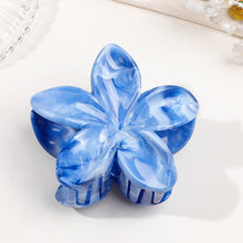 Load image into Gallery viewer, Colorful Flower Marbling Hairpin Hair Claw Clip Creative Plastic Hair Clip Simple Fashionable Headwear Hair Accessories for Women
