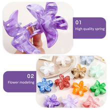 Load image into Gallery viewer, Colorful Flower Marbling Hairpin Hair Claw Clip Creative Plastic Hair Clip Simple Fashionable Headwear Hair Accessories for Women
