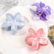 Load image into Gallery viewer, Colorful Flower Marbling Hairpin Hair Claw Clip Creative Plastic Hair Clip Simple Fashionable Headwear Hair Accessories for Women
