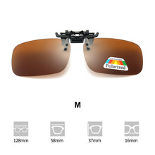 Load image into Gallery viewer, Polarizing Sunglasses Clip UV Protection Lightweight Outdoor Anti Glare Square Sunglasses for Cycling Driving Fishing Hiking
