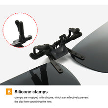 Load image into Gallery viewer, Polarizing Sunglasses Clip UV Protection Lightweight Outdoor Anti Glare Square Sunglasses for Cycling Driving Fishing Hiking
