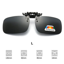 Load image into Gallery viewer, Polarizing Sunglasses Clip UV Protection Lightweight Outdoor Anti Glare Square Sunglasses for Cycling Driving Fishing Hiking
