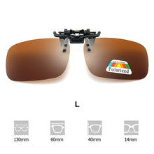 Load image into Gallery viewer, Polarizing Sunglasses Clip UV Protection Lightweight Outdoor Anti Glare Square Sunglasses for Cycling Driving Fishing Hiking
