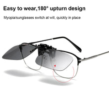 Load image into Gallery viewer, Polarizing Sunglasses Clip UV Protection Lightweight Outdoor Anti Glare Square Sunglasses for Cycling Driving Fishing Hiking
