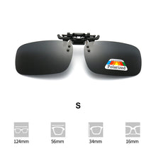 Load image into Gallery viewer, Polarizing Sunglasses Clip UV Protection Lightweight Outdoor Anti Glare Square Sunglasses for Cycling Driving Fishing Hiking
