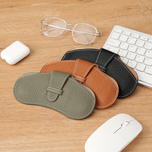 Load image into Gallery viewer, Portable Glasses Storage Bag Simple Fashionable PU Leather Glasses Protective Cover Sunglasses Reading Glasses Storage
