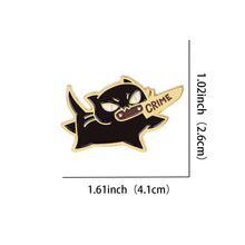Load image into Gallery viewer, Cartoon Cute Black Cat Brooch Women's Brooch Pin Alloy Multifunctional Decoration Badge Clothing Accessories Backpack Accessories
