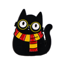 Load image into Gallery viewer, Cartoon Cute Black Cat Brooch Women's Brooch Pin Alloy Multifunctional Decoration Badge Clothing Accessories Backpack Accessories
