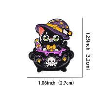 Load image into Gallery viewer, Cartoon Cute Black Cat Brooch Women's Brooch Pin Alloy Multifunctional Decoration Badge Clothing Accessories Backpack Accessories
