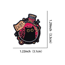 Load image into Gallery viewer, Cartoon Cute Black Cat Brooch Women's Brooch Pin Alloy Multifunctional Decoration Badge Clothing Accessories Backpack Accessories
