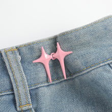 Load image into Gallery viewer, Cross Star Waist Buckle Detachable No-staple No-sew Button Durable Alloy Buckle Skirt Pants DIY Clothing Accessories
