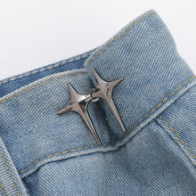 Load image into Gallery viewer, Cross Star Waist Buckle Detachable No-staple No-sew Button Durable Alloy Buckle Skirt Pants DIY Clothing Accessories

