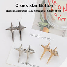 Load image into Gallery viewer, Cross Star Waist Buckle Detachable No-staple No-sew Button Durable Alloy Buckle Skirt Pants DIY Clothing Accessories
