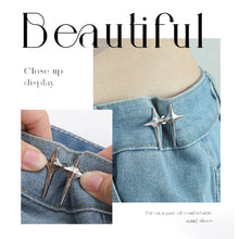 Load image into Gallery viewer, Cross Star Waist Buckle Detachable No-staple No-sew Button Durable Alloy Buckle Skirt Pants DIY Clothing Accessories
