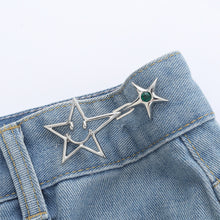 Load image into Gallery viewer, Smiling Pentagram Waist Buckle Detachable No-staple No-sew Button Convenient Alloy Buckle Skirt Pants DIY Clothing Accessories
