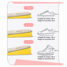 Load image into Gallery viewer, Invisible Inner Height Increasing Insole Lightweight Shock Absorption Sweat Absorption Breathable Heightening Insole
