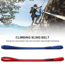 Load image into Gallery viewer, 22kN Outdoor Climbing Rock Sling Belt Protective Supplies High Strength Polyester Wearable Belts Professional Equipment
