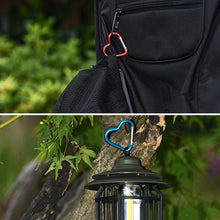 Load image into Gallery viewer, Aluminum Alloy Outdoor Heart Shape Locking Carabiner Keychain Clip Rings Climbing Clips Spring Snap Hook Durable Carabiner
