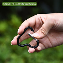 Load image into Gallery viewer, Aluminum Alloy Outdoor Heart Shape Locking Carabiner Keychain Clip Rings Climbing Clips Spring Snap Hook Durable Carabiner
