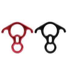 Load image into Gallery viewer, Rock Climbing Descender OX Horn 8 Descend Ring Downhill Eight Ring With Bent-ear Rappelling Gear Belay Device Equipment
