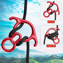 Load image into Gallery viewer, Rock Climbing Descender OX Horn 8 Descend Ring Downhill Eight Ring With Bent-ear Rappelling Gear Belay Device Equipment
