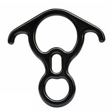 Load image into Gallery viewer, Rock Climbing Descender OX Horn 8 Descend Ring Downhill Eight Ring With Bent-ear Rappelling Gear Belay Device Equipment
