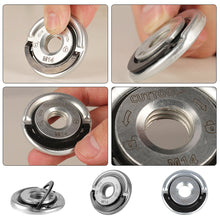 Load image into Gallery viewer, M14 Angle Grinder Quick Release Self-Locking Grinder Pressing Plate Flange Nut Power Chuck For Angle Grinder Clamping Flange
