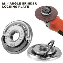 Load image into Gallery viewer, M14 Angle Grinder Quick Release Self-Locking Grinder Pressing Plate Flange Nut Power Chuck For Angle Grinder Clamping Flange
