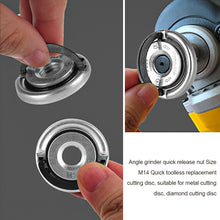 Load image into Gallery viewer, M14 Angle Grinder Quick Release Self-Locking Grinder Pressing Plate Flange Nut Power Chuck For Angle Grinder Clamping Flange
