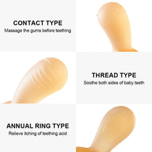 Load image into Gallery viewer, Baby Nursing Teething Toy Baby Teether Teething Pain-Relief Toy for Toddler Infant Newborn Rabbit Shape Silicone Teether
