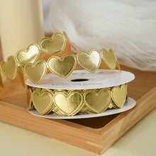 Load image into Gallery viewer, Heart To Heart Ribbon Love Weaving Flower Packaging Material Flower Bundle Cake Ribbon Gift Bow Tie Flower Art
