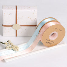 Load image into Gallery viewer, 5yards "Just for You" Printed Polyester Ribbon Letters Print Ribbon for DIY Gift Packing Wedding Christmas Bow Ribbons
