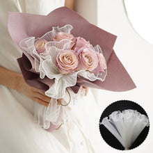 Load image into Gallery viewer, 4Y*28CM Korean Style Wave Tissue Yarn Flower Bouquet Wrapping Gauze Paper For Florist Wedding Birthday Party Gift Packing Decor DIY Crafts Mesh
