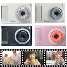 Load image into Gallery viewer, Y2K CCD Camera 1080P 48MP Portable Kids Camera 4X Zoom with Dual Lenses 2.4inch IPS Screen for Boys Girls Teenagers Gift
